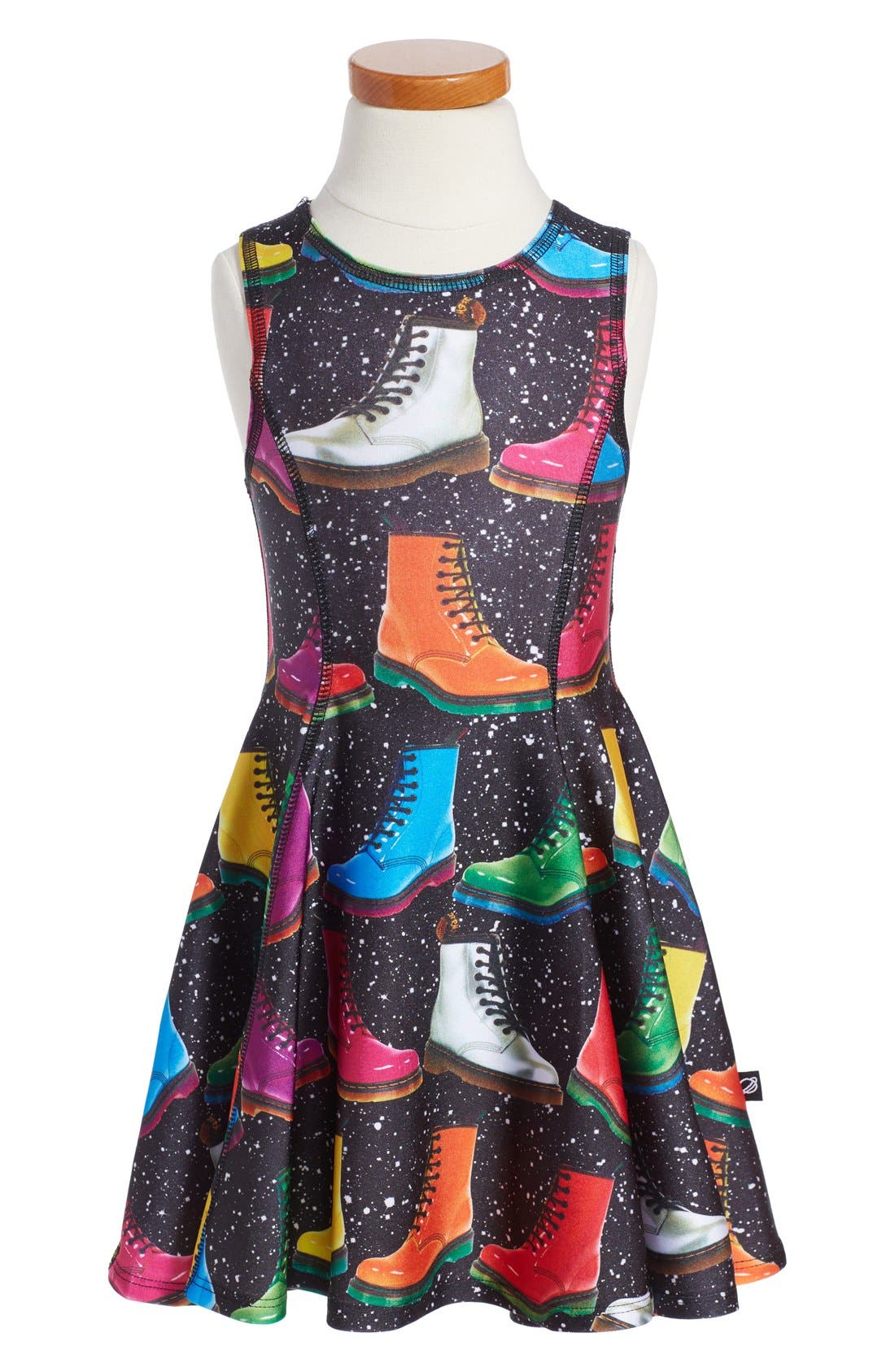 Terez Boot Print Skater Dress (Little Girls) Nordstrom