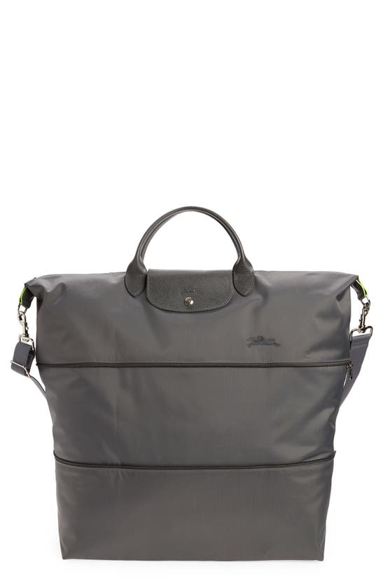 Longchamp The Pliage Expandable Travel Bag In Graphite