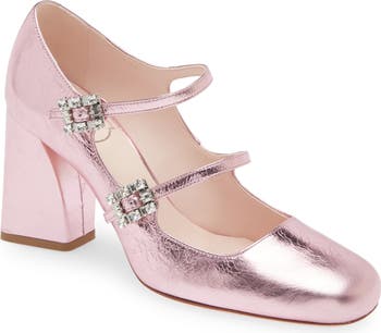 Roger vivier discount crystal metallic pumps