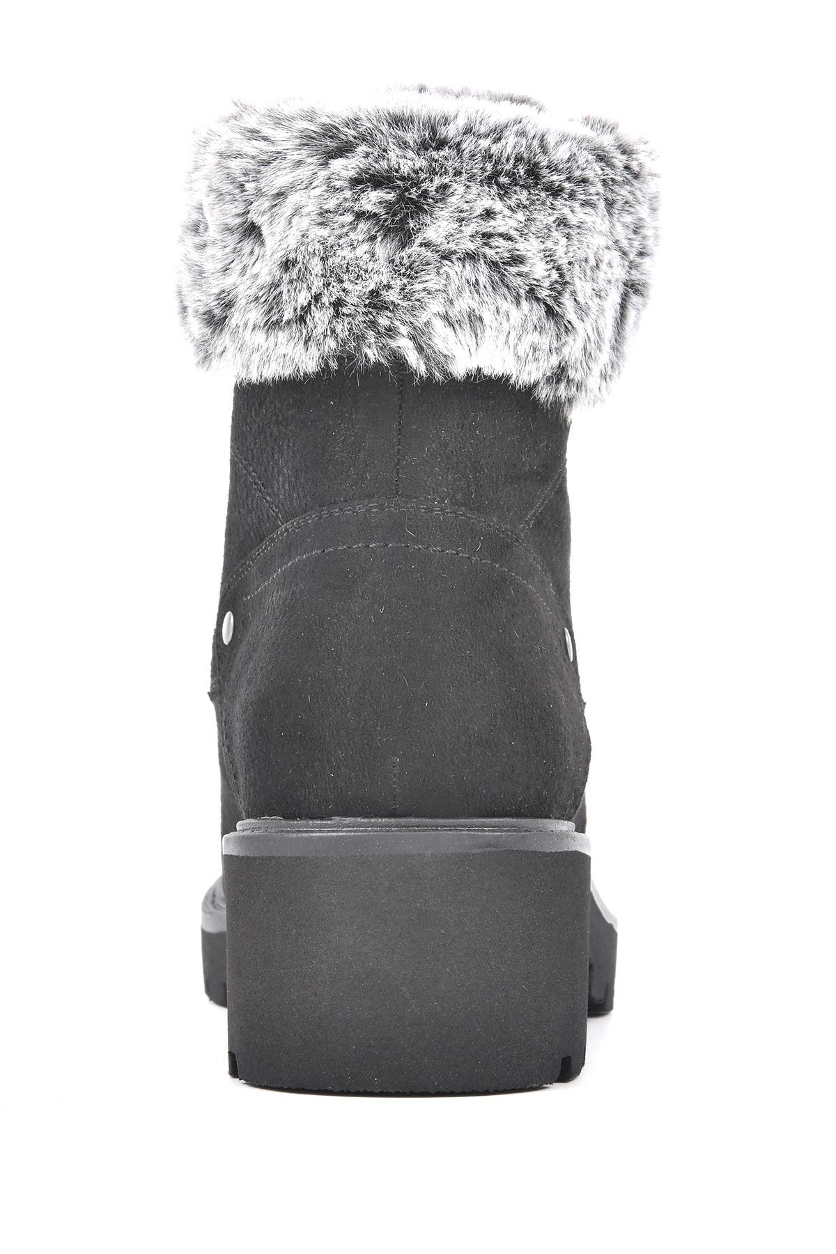 White Mountain Footwear Deserve Faux Fur Hiker Boot In Open Grey28