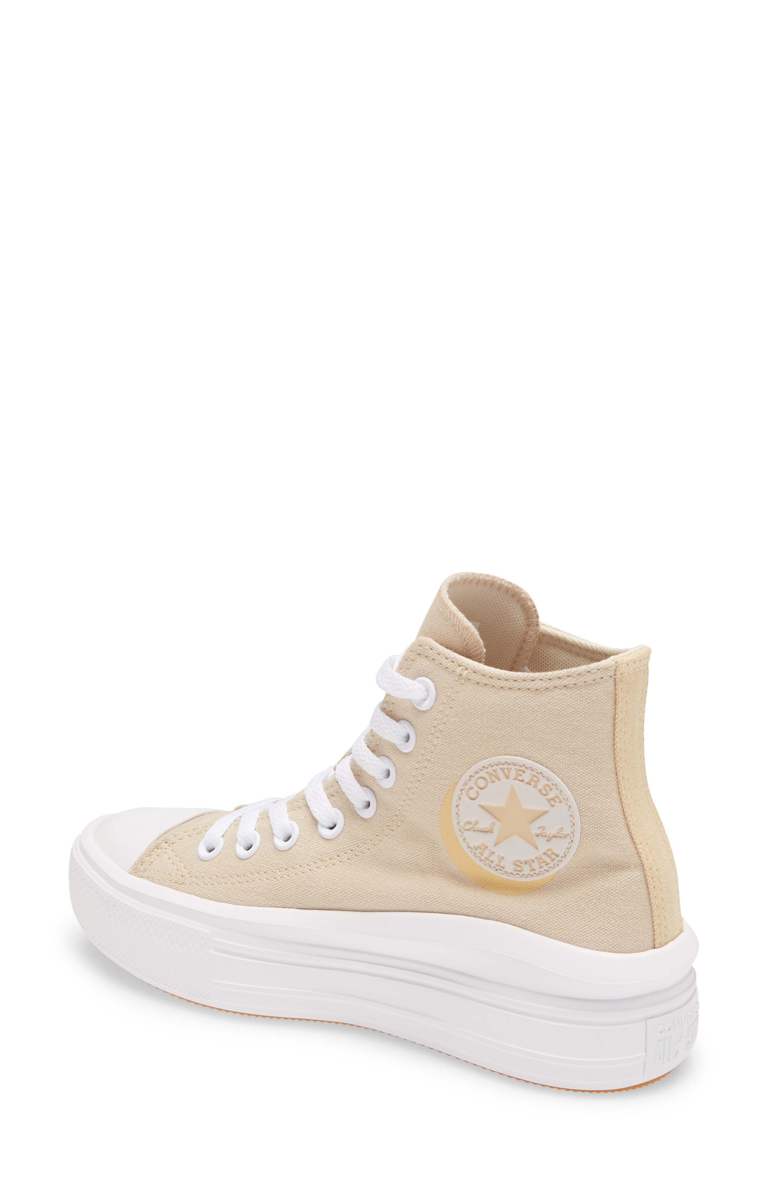 nordstrom white platform converse