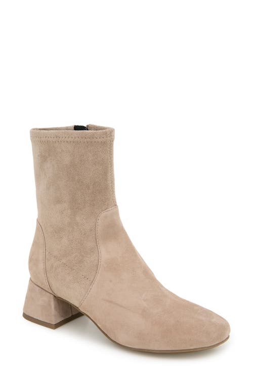 Shop Gentle Souls By Kenneth Cole Elbert Block Heel Bootie In Mushroom Suede