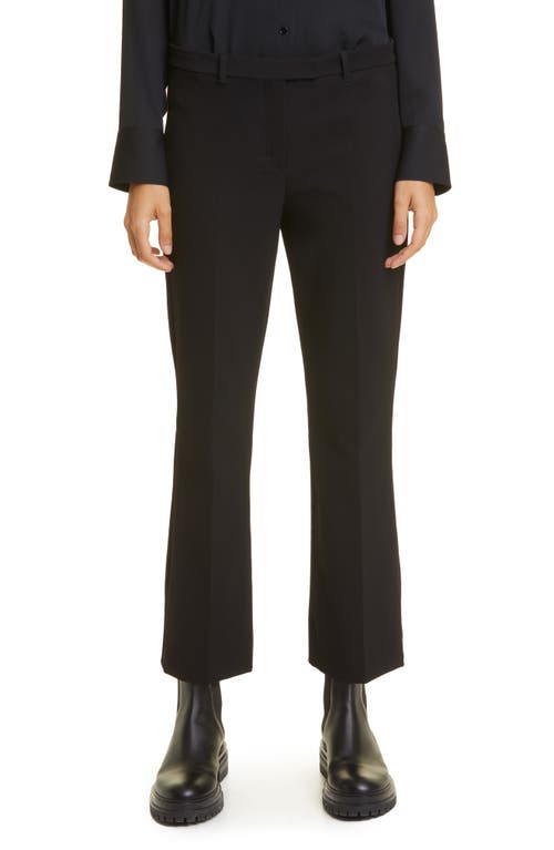 Max Mara Umanita Cotton Blend Ankle Pants Black at Nordstrom,