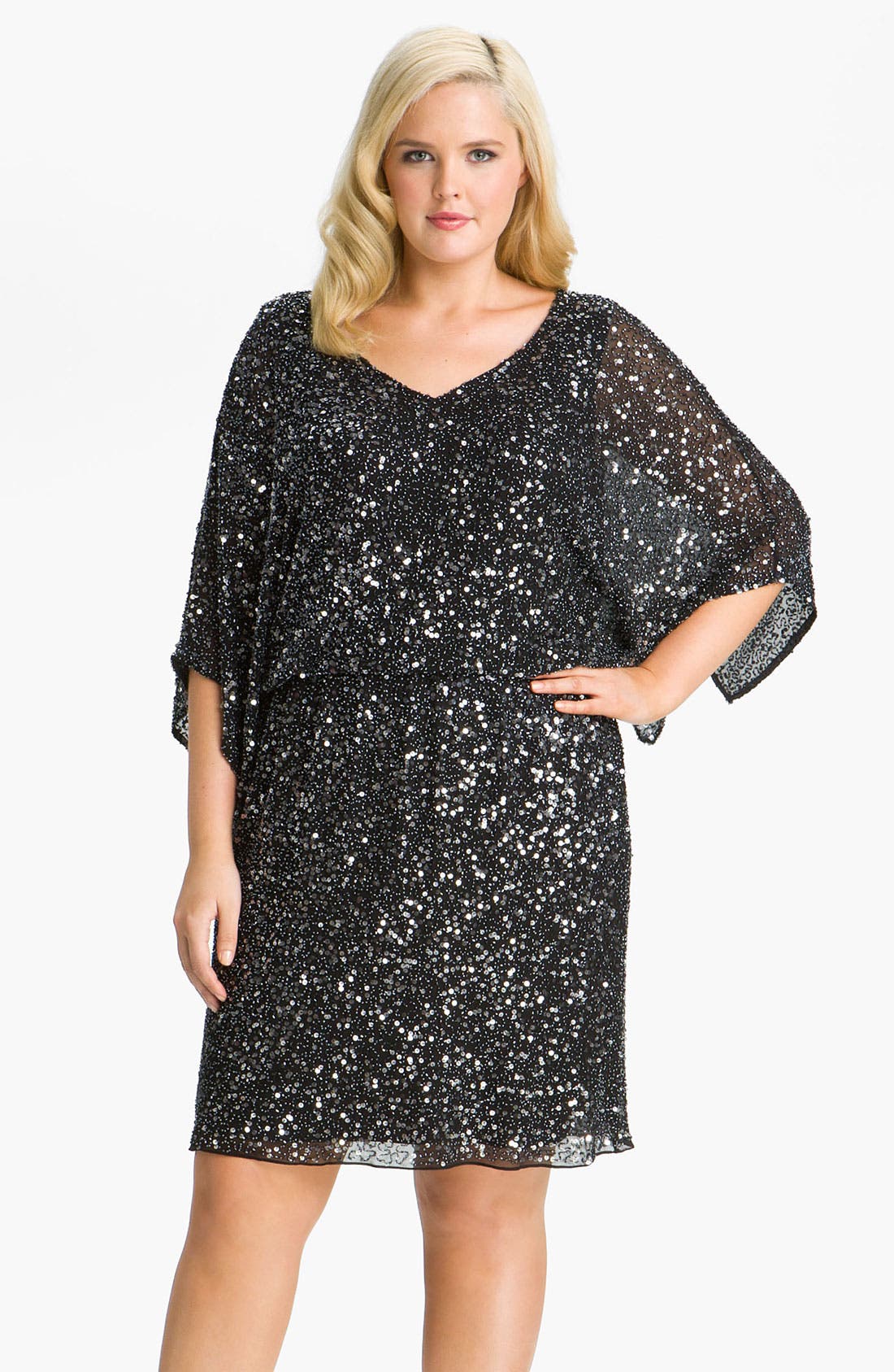 kimono sleeve cocktail dress