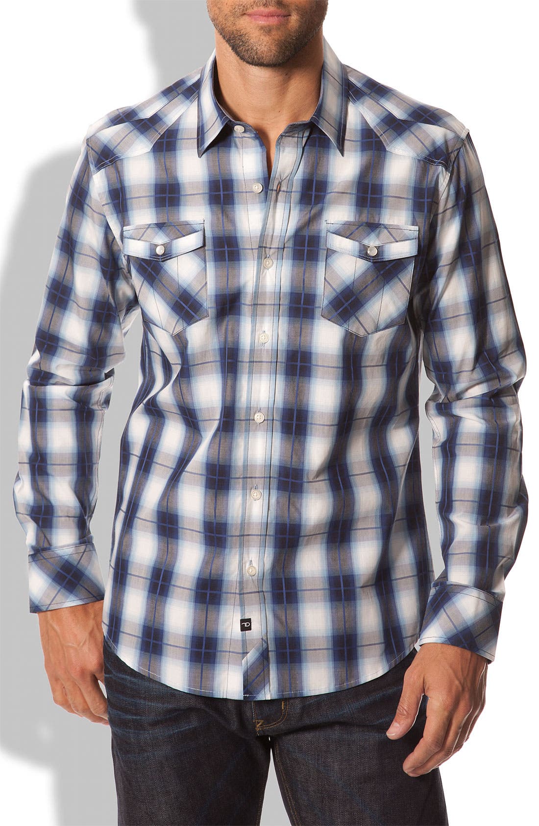 7 diamonds plaid shirt