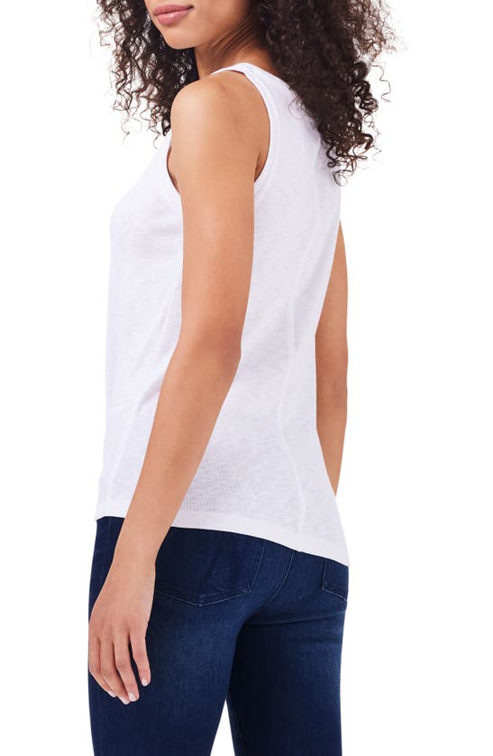 Shop Nzt By Nic+zoe Sleeveless Boat Neck Top In Paper White