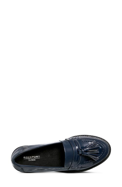 Shop Rockport Kiara Tassel Loafer In Dark Blue