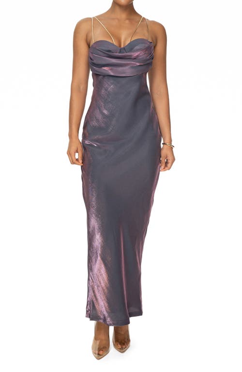 Shop Jluxlabel Visions Of You Sleeveless Maxi Dress In Purple