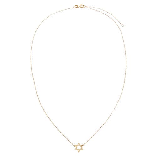 Shop Adina Eden By  Solid Star Of David Necklace 14k In 14k Gold