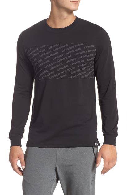 Click to view more detailed imagery on our partner's website Under Armour Unstoppable Wordmark Charged Cotton T-Shirt In Black/ White