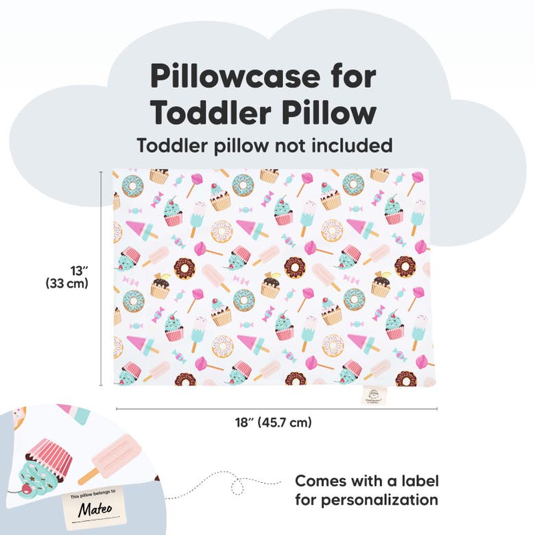 Keababies Printed Toddler Pillowcase 13x18" In Sweet Tooth
