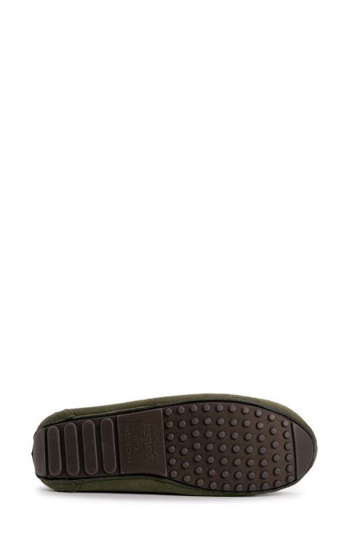 Muk Luks Jaylah Faux Shearling Lined Slipper In Olive
