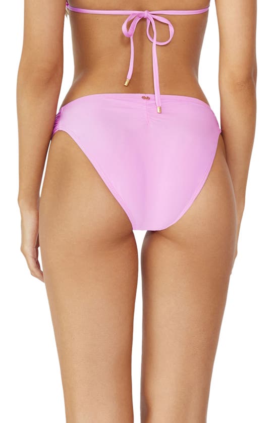 Shop Pq Swim Fanned Lace Bikini Bottoms In Iris
