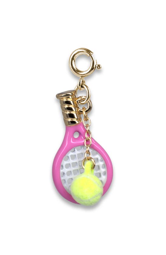 Shop Charm It Tennis Racquet Charm In Pink