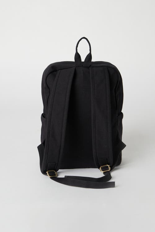 Shop Terra Thread Organic Cotton Backpack In Ivory Black