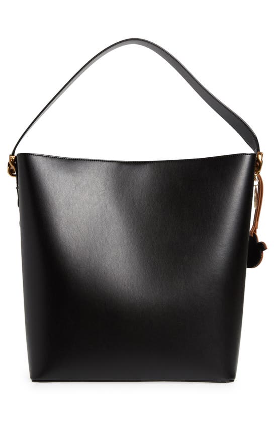 Shop Stella Mccartney Frayme Laced Faux Leather Tote In Black