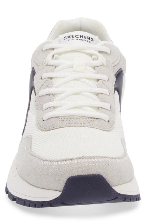 Shop Skechers Fury Sneaker In White/navy
