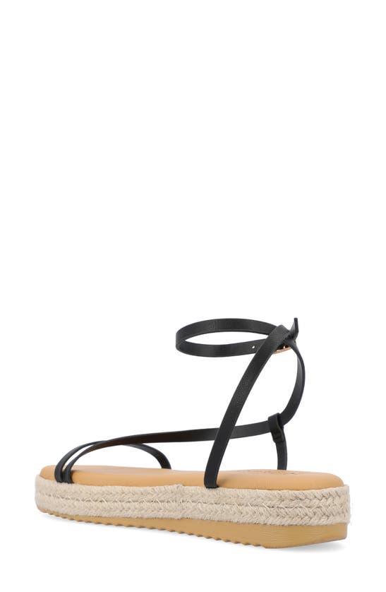 Journee Collection Odelia Tru Comfort Espadrille Sandal In Black