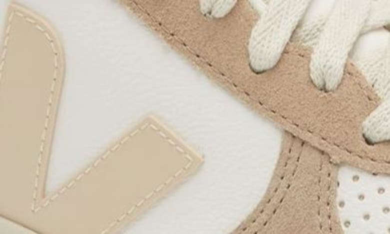 Shop Veja V-10 Sneaker In Extra-white Sable Sahara