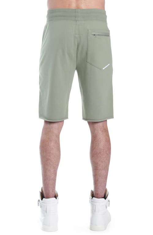 Hvman French Terry Sweatshort In Green