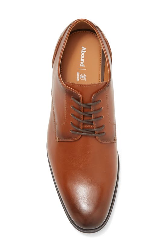 Shop Abound Cameron Plain Toe Derby In Brown Patina