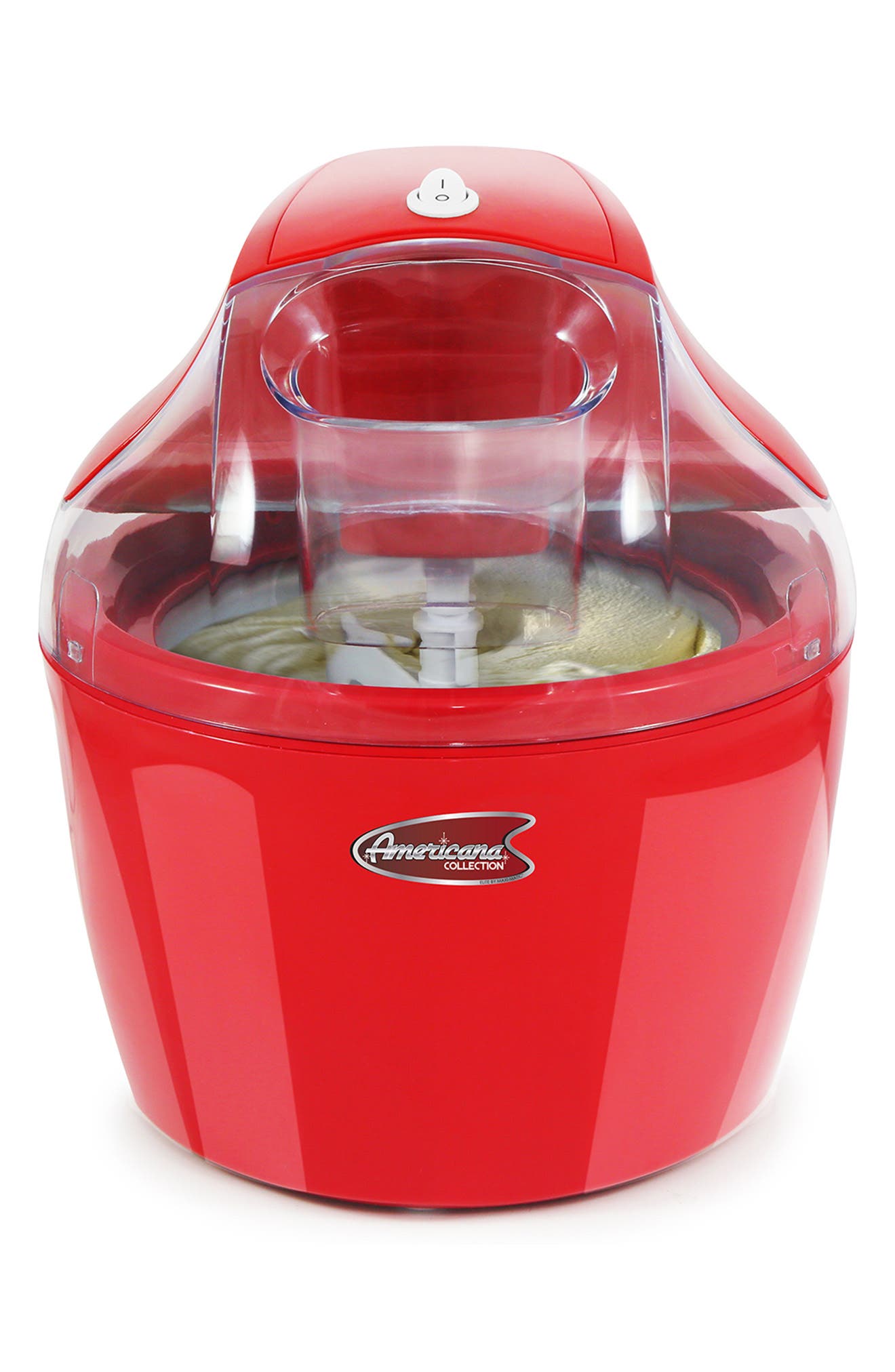 Maxi-matic Americana Eim-1400r 1.5qt Electric Ice Cream Maker In Red