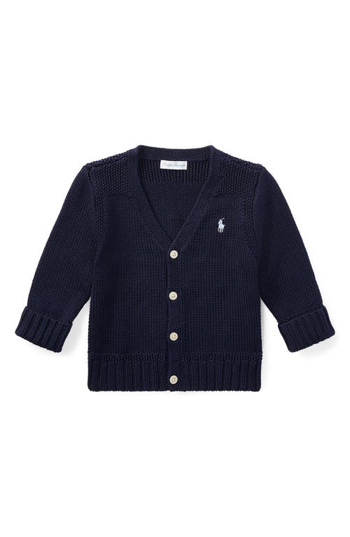 Ralph Lauren V-Neck Cardigan in Navy 