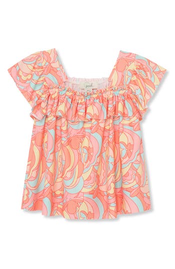 Peek Aren't You Curious Kids' Floral Print Top In Print