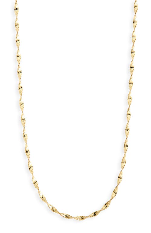 Bony Levy 14K Gold Twisted Chain Necklace in 14K Yellow Gold at Nordstrom, Size 18