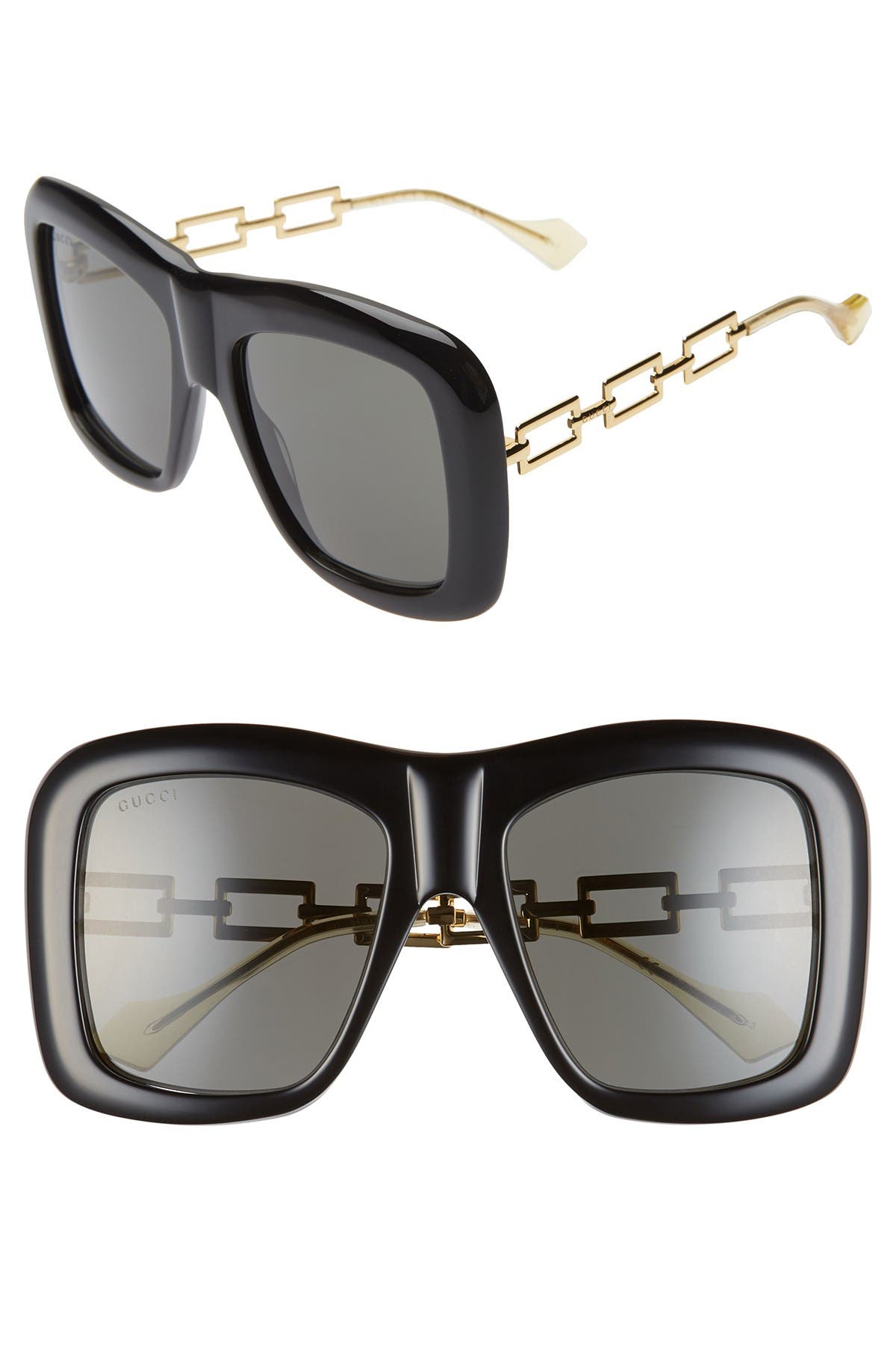 gucci 54mm oversized square sunglasses