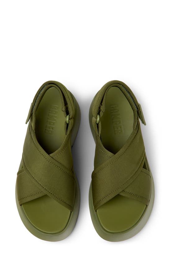 Shop Camper Tasha Sandal In Medium Green