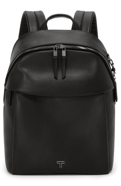 Tumi Voyageur Raina Leather Backpack In Black/gunmetal
