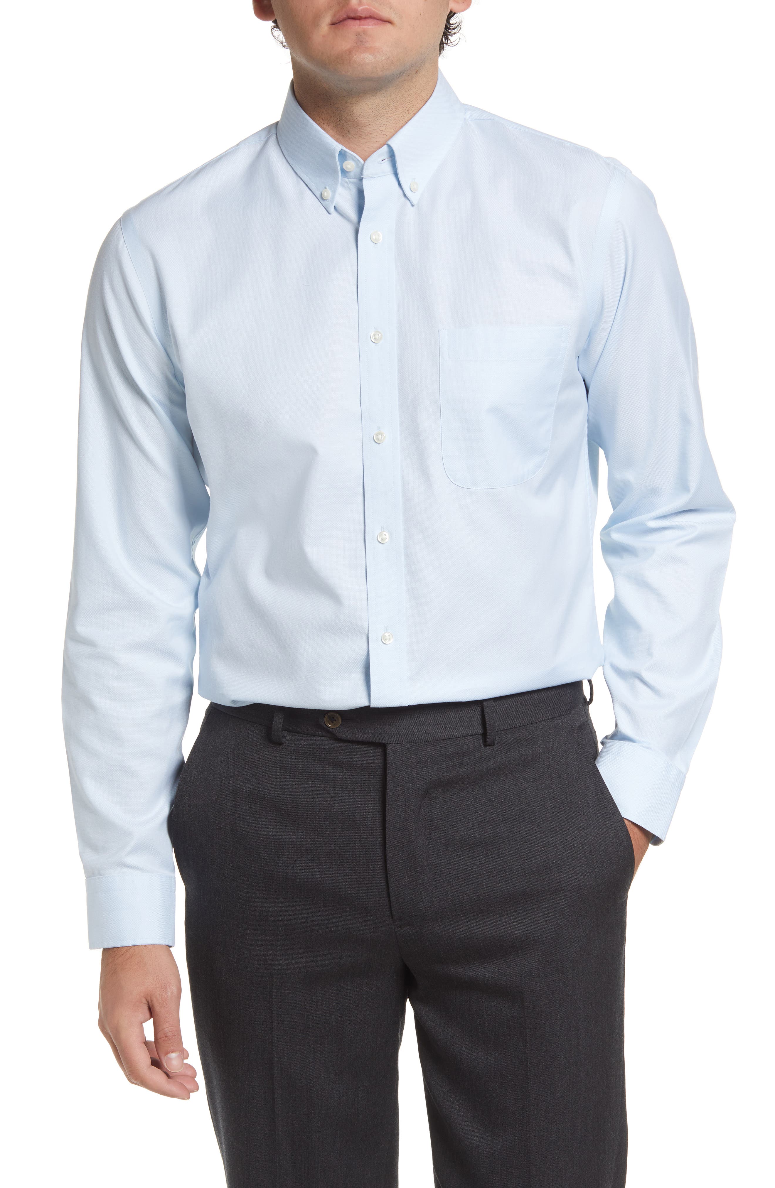 petite dress pants for woman Emerson Merino Wool The fitted Poplin Utility Midi Shirtdress Best Sellers NH Week 45 2025 Color:Royal Signature/White