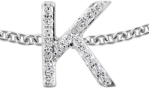 Effy Sterling Silver Diamond Initial Bracelet In Silver/k