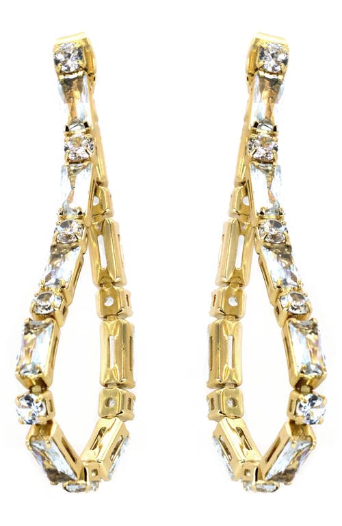 Panacea Crystal Drop Front Back Earrings in Gold at Nordstrom