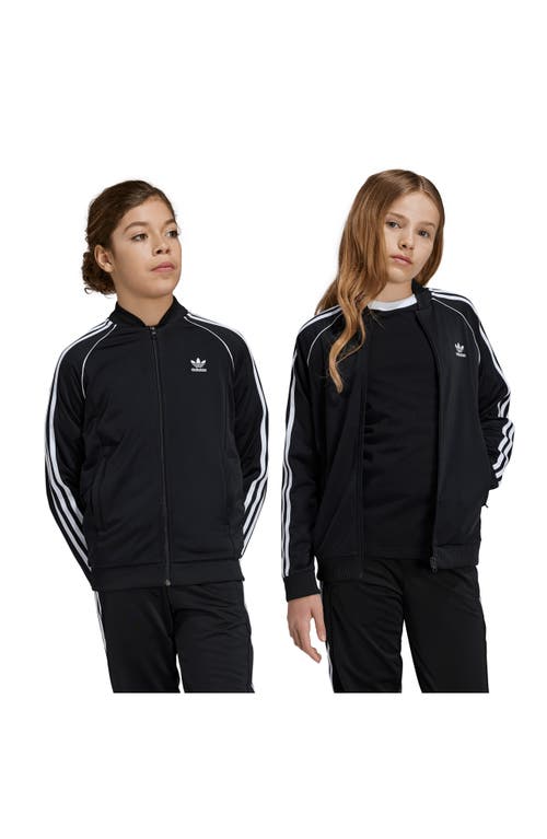 Shop Adidas Originals Adidas Kids' Sst Recycled Polyester Track Jacket In Black