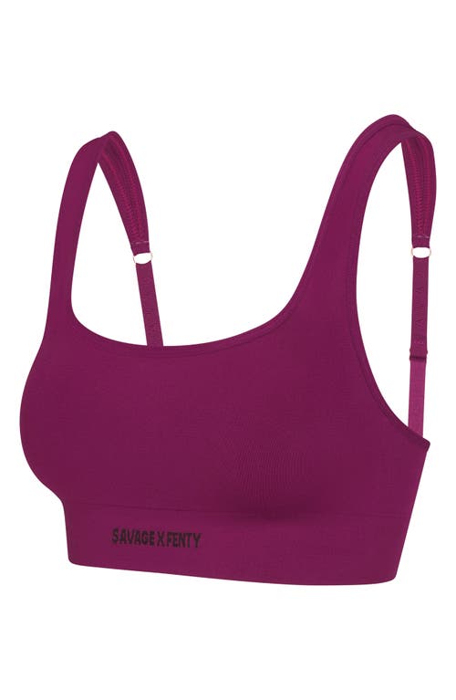 Shop Savage X Fenty Seamless Scoop Neck Bralette In Sugarplum Purple