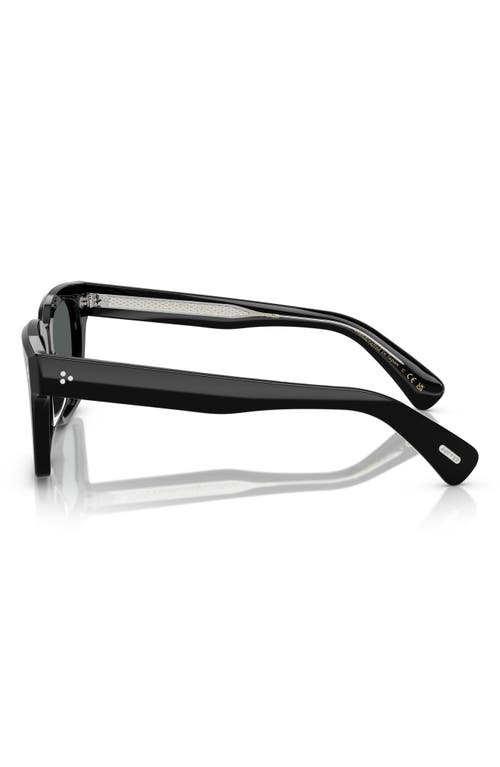 Oliver Peoples 52mm Polarized Pillow Sunglasses In Black