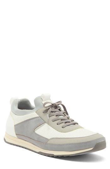 Shop Steve Madden Mylar Sneaker In Grey/white