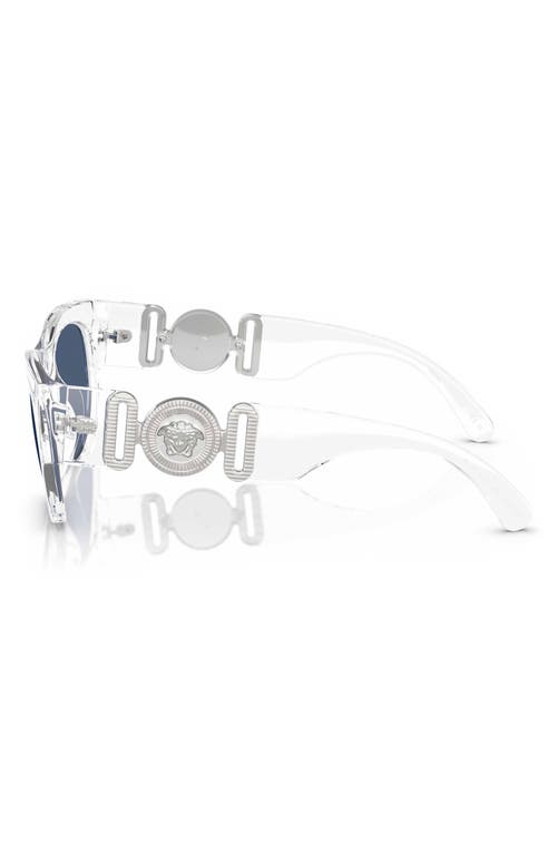 Shop Versace 52mm Pillow Sunglasses In Crystal