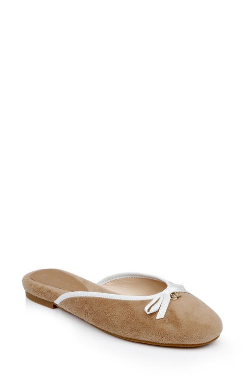 Athens Terry Cloth Mule in Taupe
