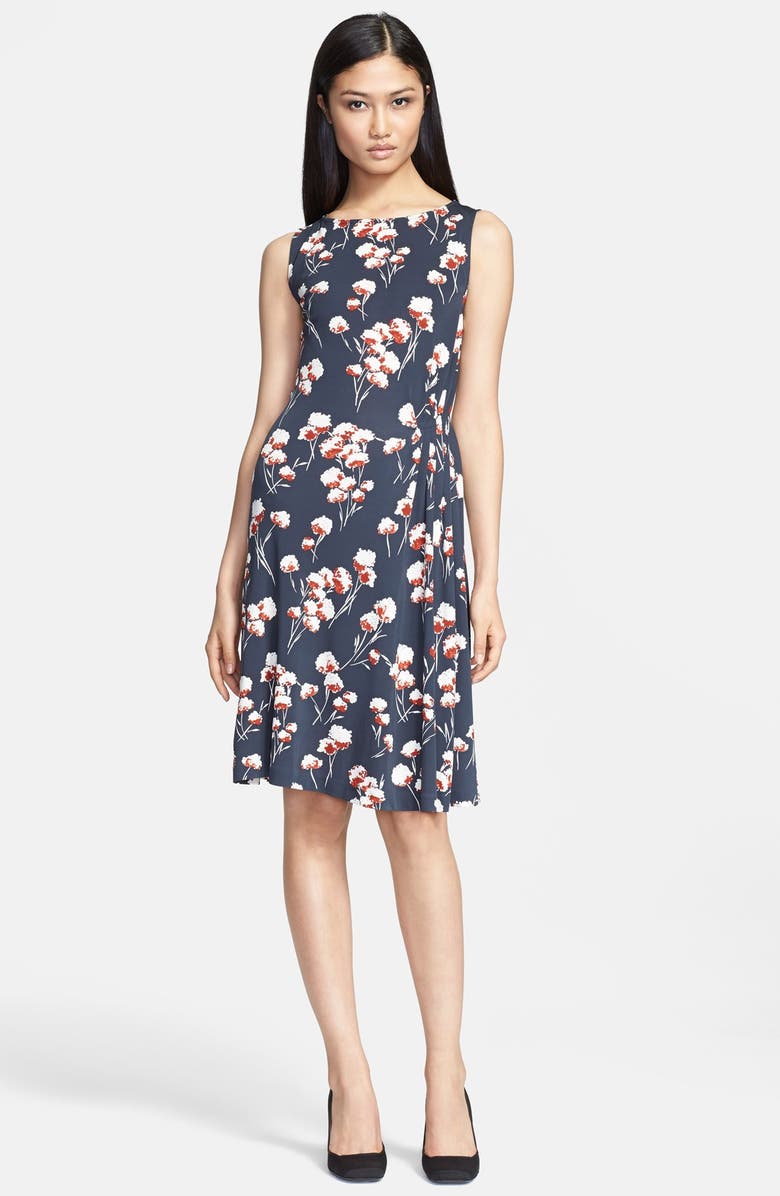 Tory Burch 'Zandi' Flower Print Jersey Crepe A-Line Dress | Nordstrom
