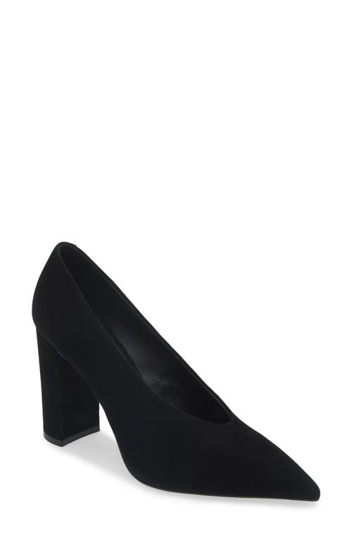 Shop Jeffrey Campbell Potent Pointed Toe Pump In Black Suede