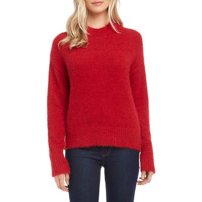 Karen Kane Fuzzy Pullover, Red
