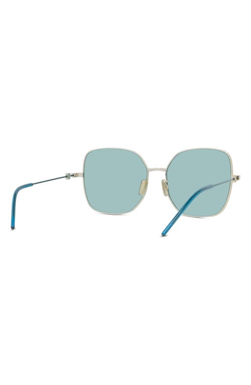 Shop Givenchy Gv Speed Gradient Square Sunglasses In Gold/blue