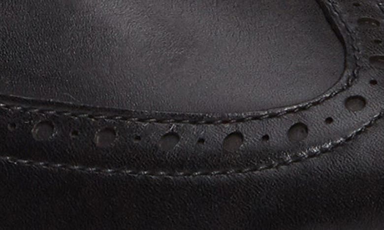 Shop Cole Haan Originalgrand Wingtip Derby In Black/ White Leather