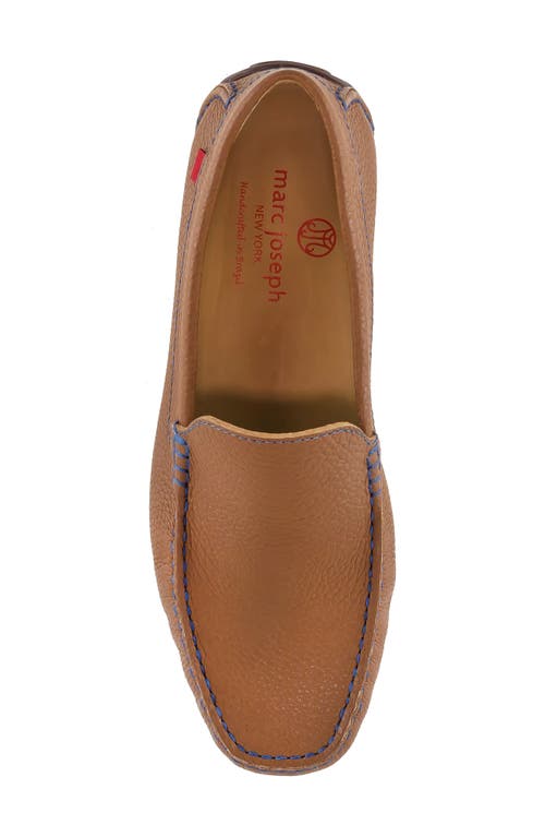 Shop Marc Joseph New York 'broadway' Driving Shoe In Cognac Grainy