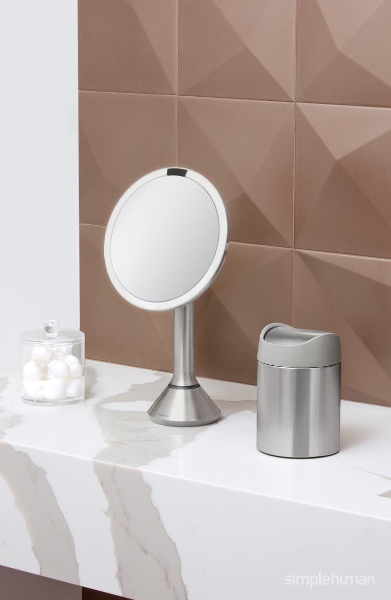 simplehuman 8Inch Sensor Rechargeable Tabletop Mirror, Alternate