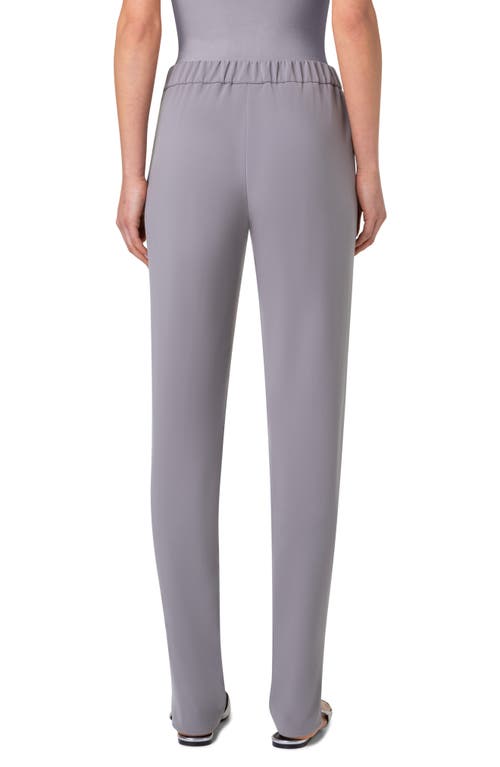 AKRIS PUNTO AKRIS PUNTO MIKE SPLIT HEM CREPE DRAWSTRING PANTS
