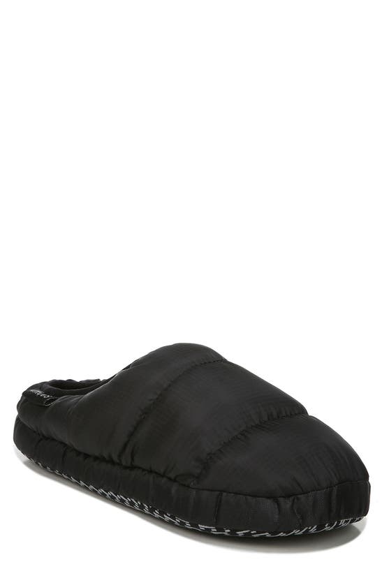 Circus By Sam Edelman Hollin Quilted Puffer Slipper In Black Nylon